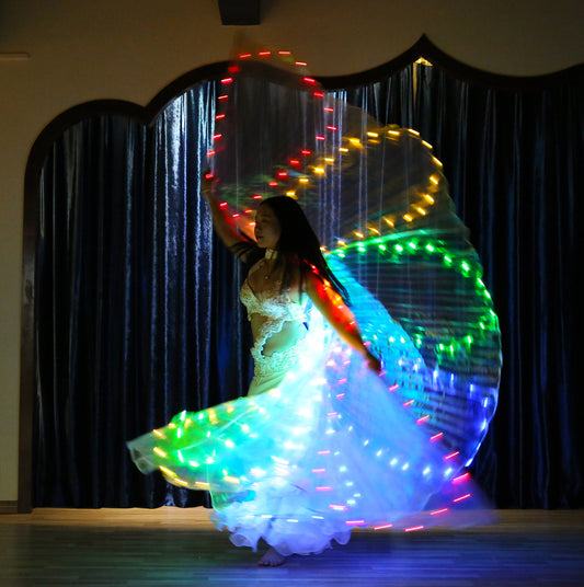  iMucci LED Lights Belly Dance Isis Wings
