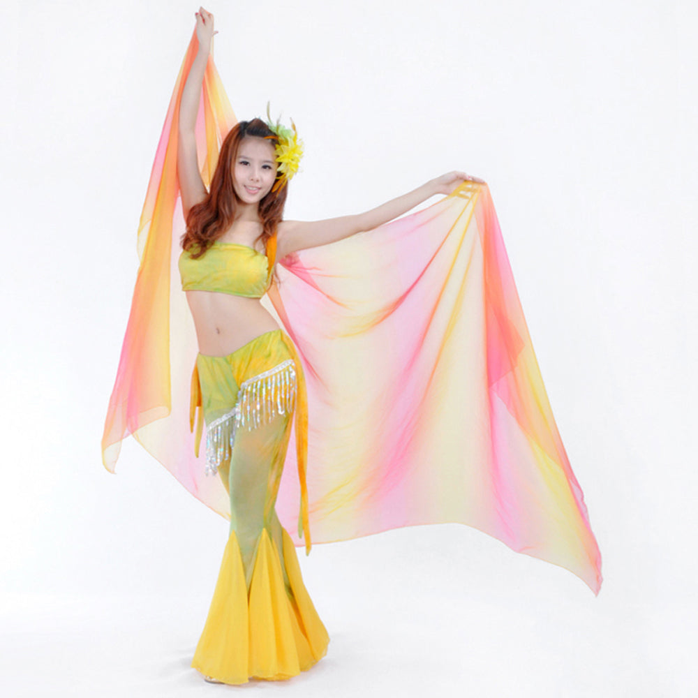 New Arrivals Poi Ball with Silk Veils Belly Dance Poi Streamer Throw Ball for Haka Dance and Polynesian Dance