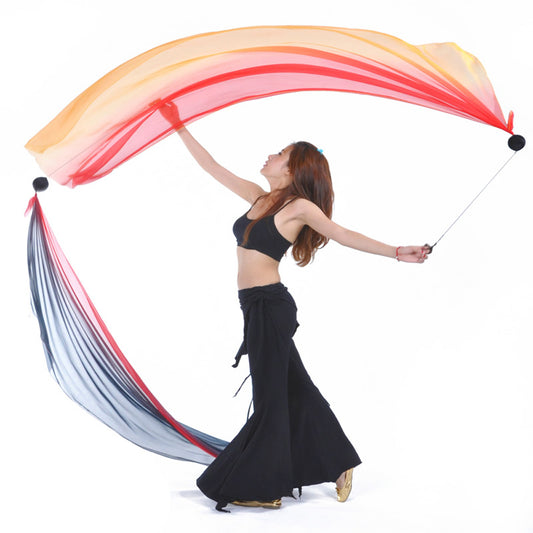 New Arrivals Poi Ball with Silk Veils Belly Dance Poi Streamer Throw Ball for Haka Dance and Polynesian Dance