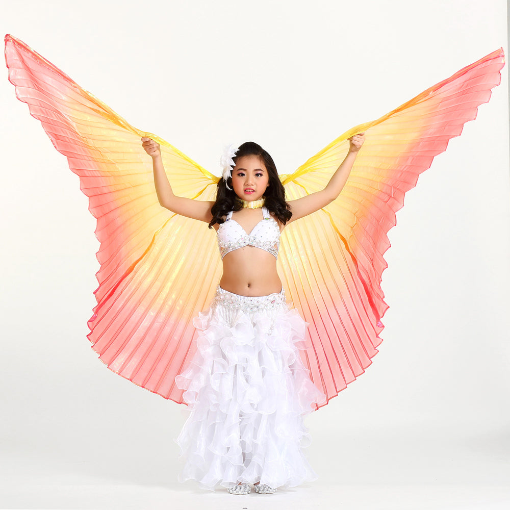 Costumes d'Halloween légers Ailes Isis de danse du ventre Ailes colorées pour enfants 