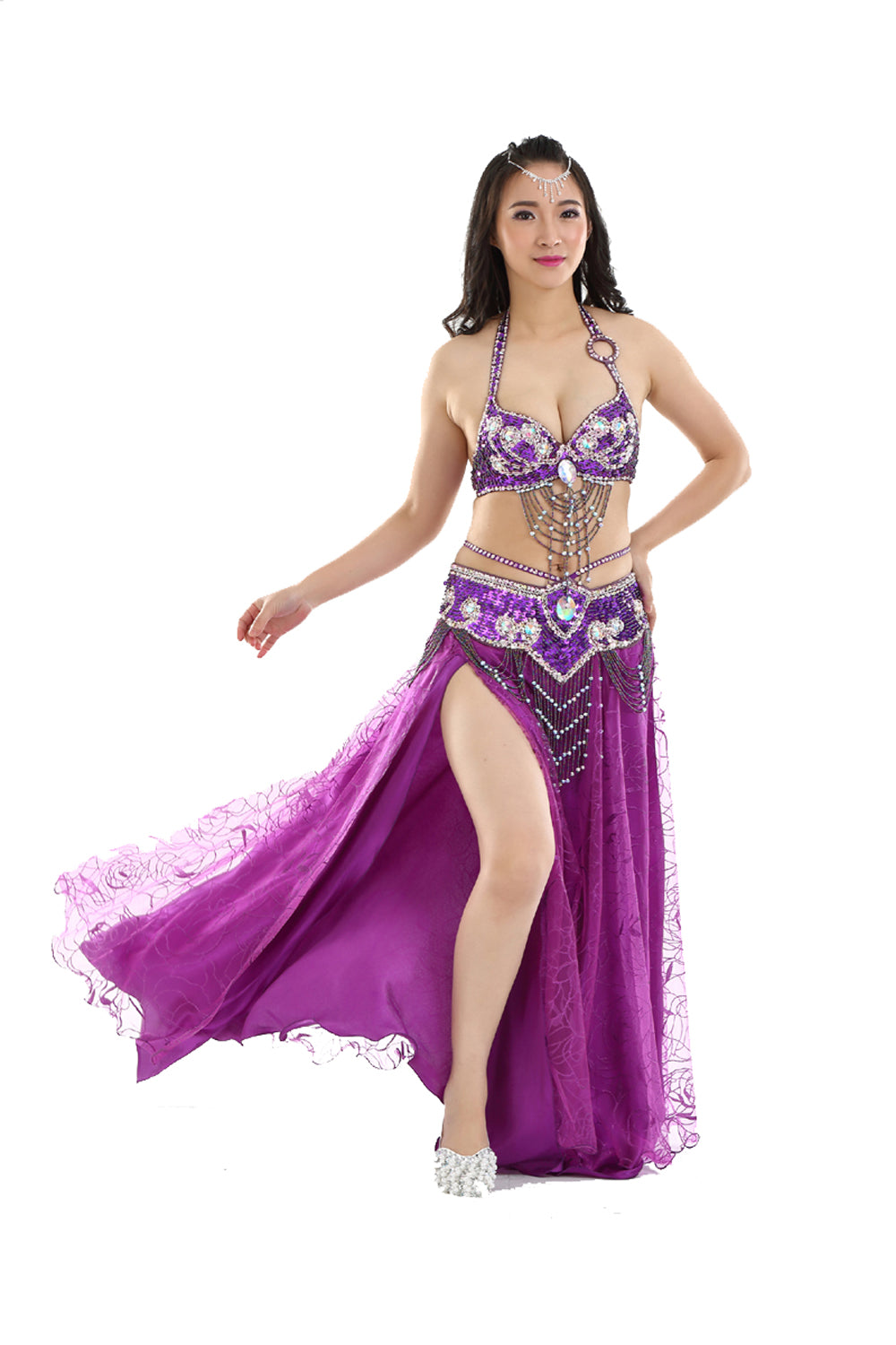 New Arrivals Belly Dance Costumes with Belly Dance Rose Skirt Belly Dance Dress 1 Set