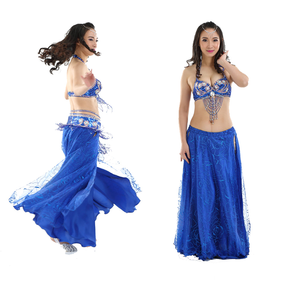 New Arrivals Belly Dance Costumes with Belly Dance Rose Skirt Belly Dance Dress 1 Set