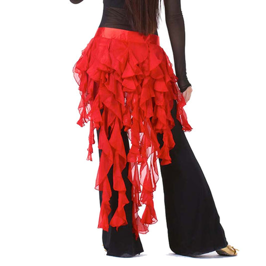 Premium Belly Dance Hip Scarf Egypt Style Belt Skirt Latin Dance Tassel Wave Skirt for Outfit