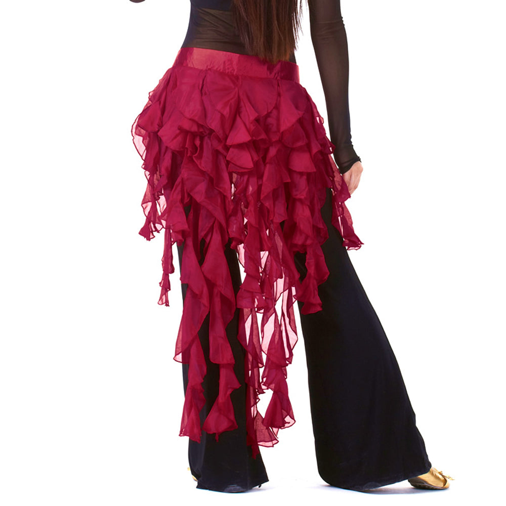 Premium Belly Dance Hip Scarf Egypt Style Belt Skirt Latin Dance Tassel Wave Skirt for Outfit