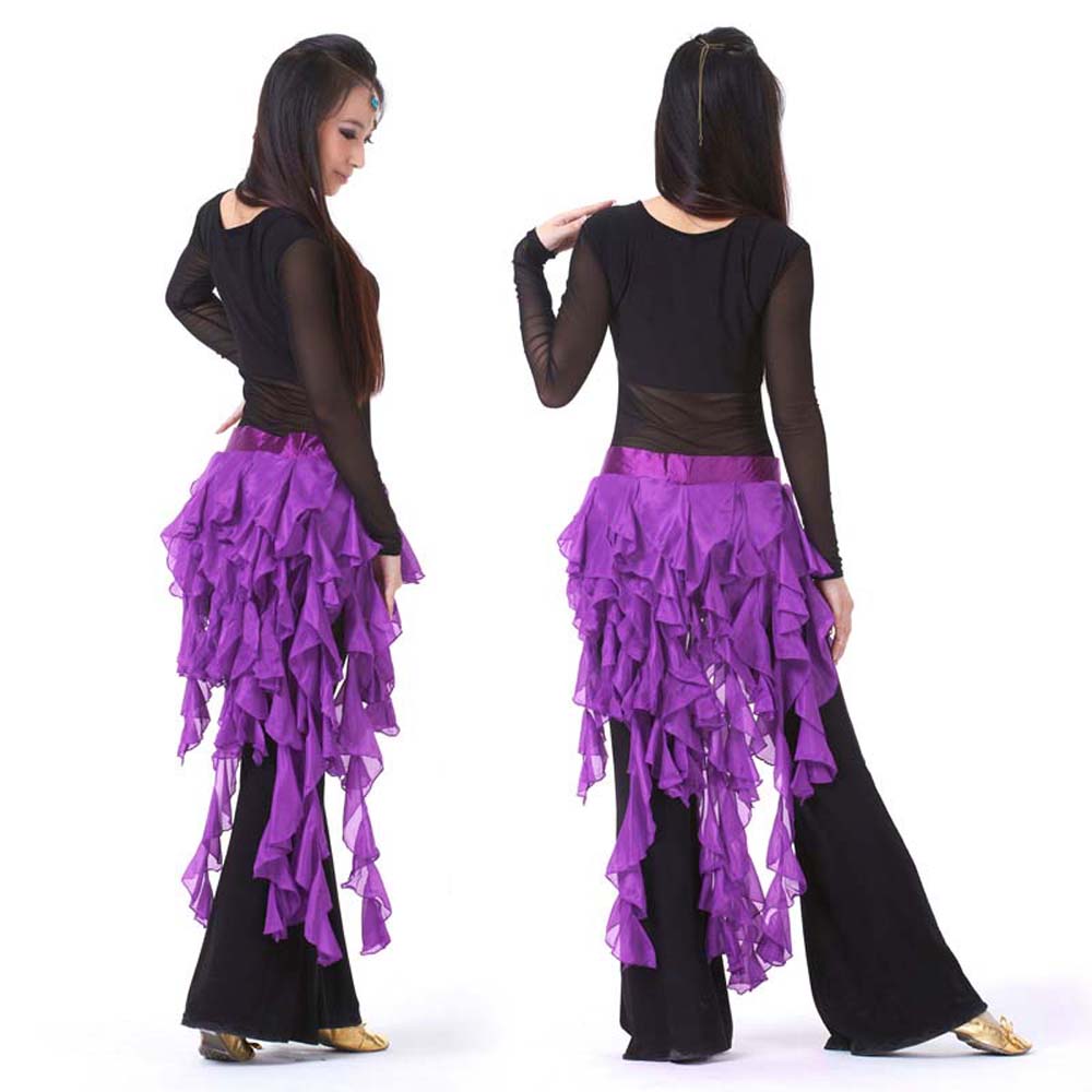 Premium Belly Dance Hip Scarf Egypt Style Belt Skirt Latin Dance Tassel Wave Skirt for Outfit