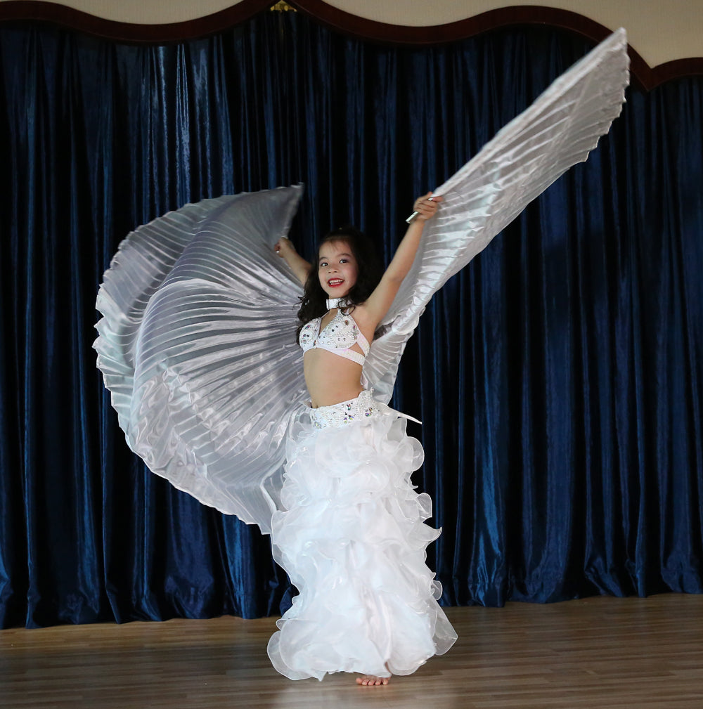 Light-Weight Halloween Costumes Belly Dance Isis Wings Colorful Wings for Children Kids