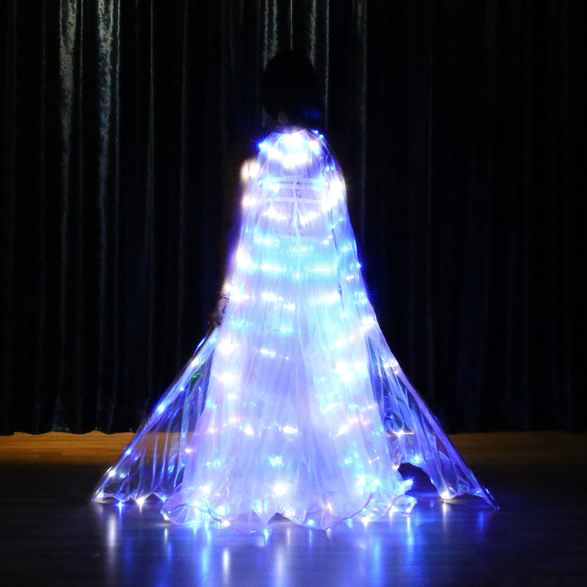 Ailes d'isis Flash Led, ailes lumineuses de danse du ventre, tenue de club de fête d'halloween de carnaval avec bâtons télescopiques, nouvel arrivage 2023