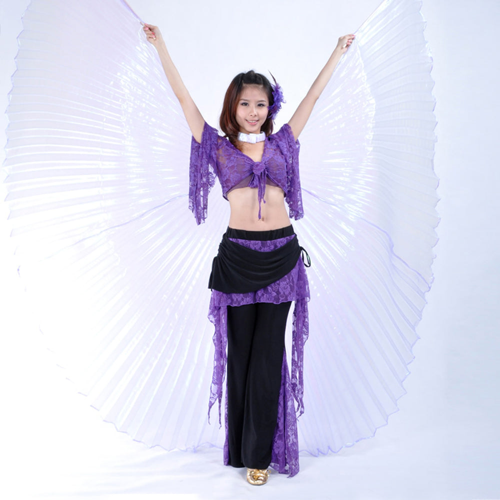 New Arrivals Belly Dance Costume Isis Wings, Dance Wings Angel Wings for Halloween Carnival Performance with Sticks