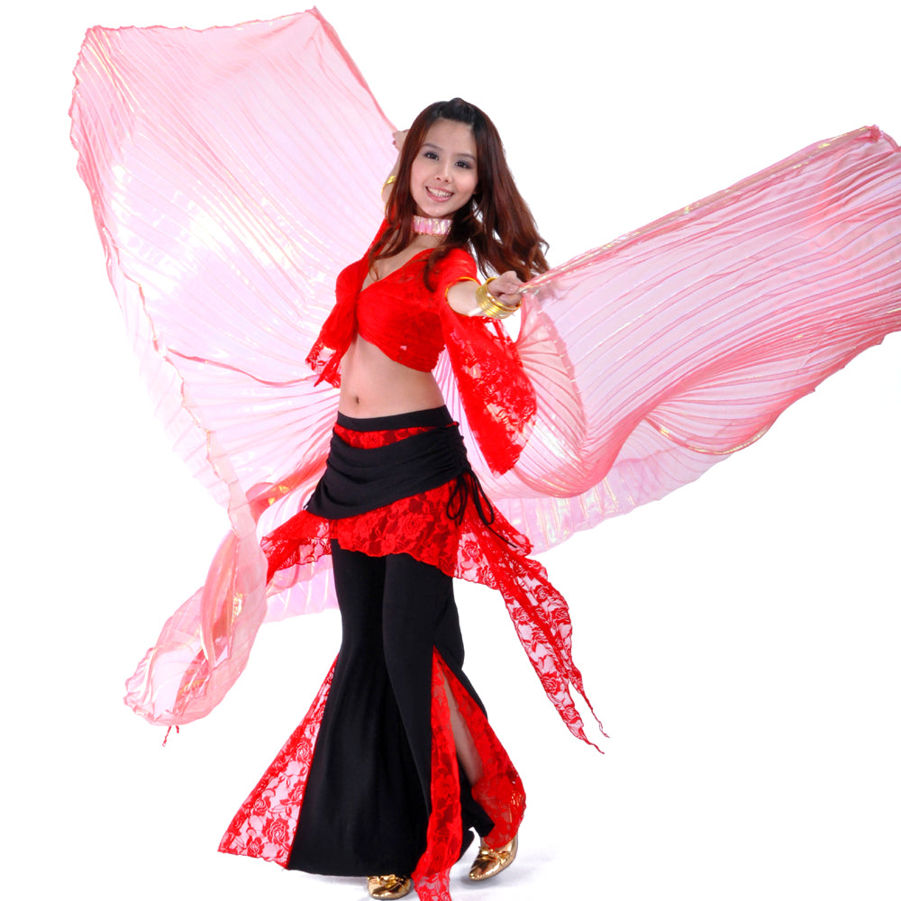 New Arrivals Belly Dance Costume Isis Wings, Dance Wings Angel Wings for Halloween Carnival Performance with Sticks