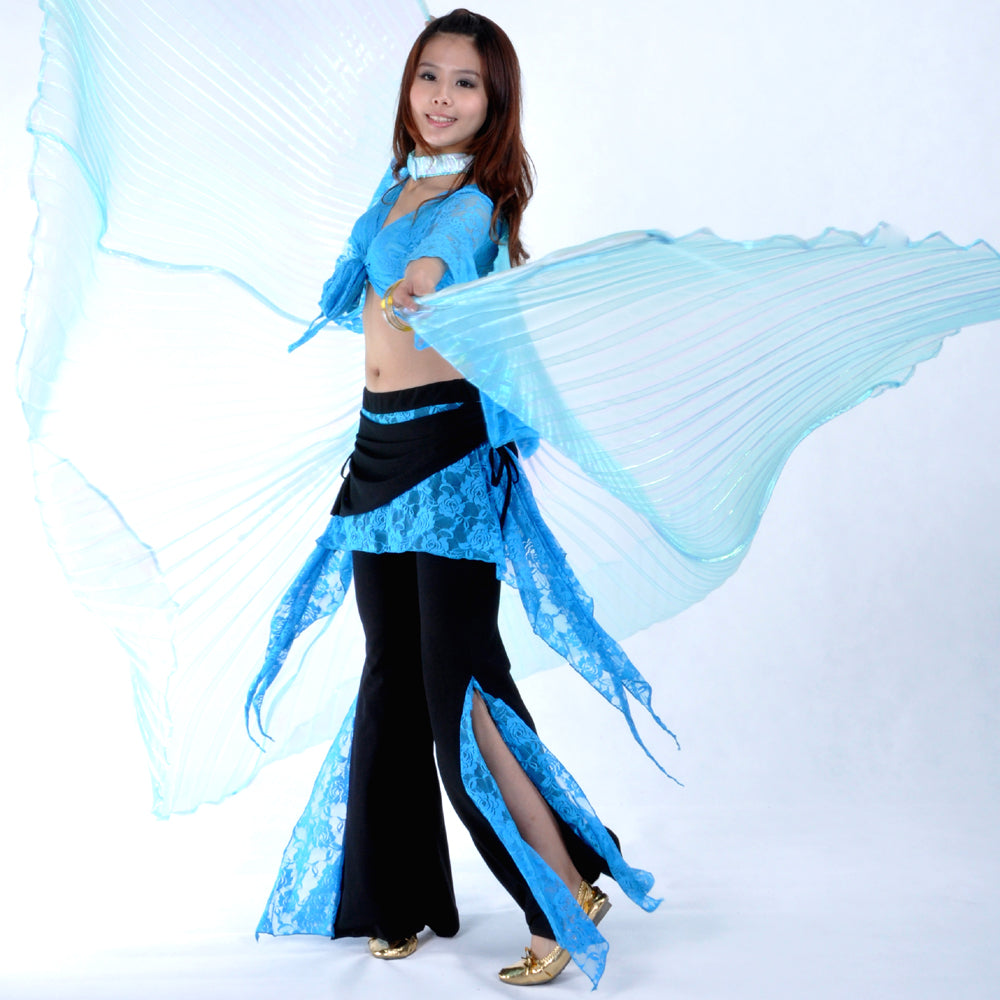 New Arrivals Belly Dance Costume Isis Wings, Dance Wings Angel Wings for Halloween Carnival Performance with Sticks