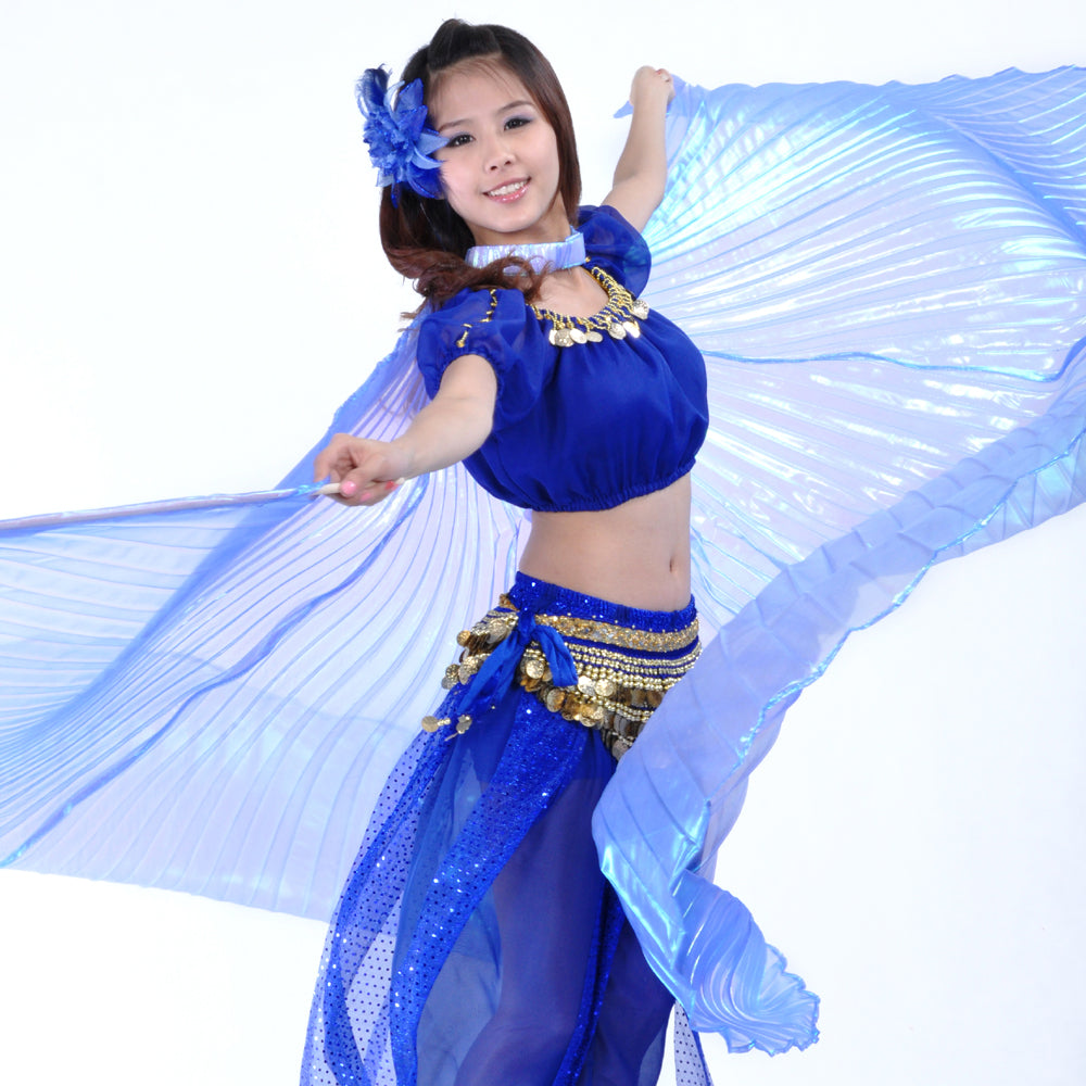 New Arrivals Belly Dance Costume Isis Wings, Dance Wings Angel Wings for Halloween Carnival Performance with Sticks