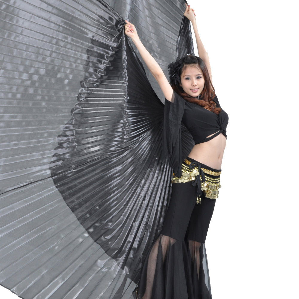 Women's Belly Dance Costume Isis Wings, Dance Wings Angel Wings for Halloween Carnival Performance with Sticks