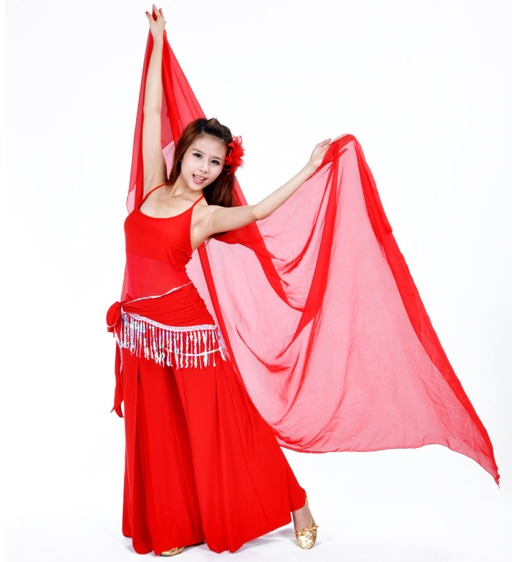 Lightweight 100% Chiffon Hand Scarf Belly Dance Scarf Throwing Chiffon Hand Scarf Belly Dance Costume Outfit Scarf