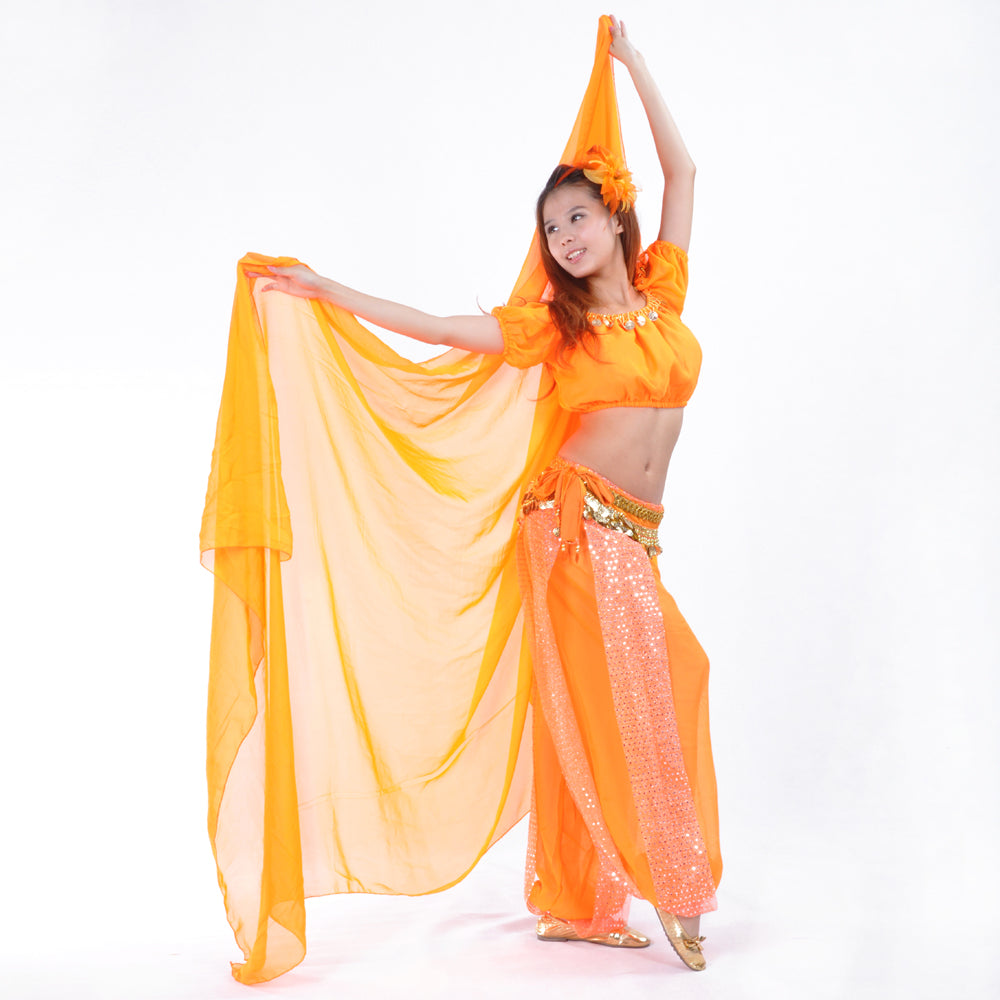 Lightweight 100% Chiffon Hand Scarf Belly Dance Scarf Throwing Chiffon Hand Scarf Belly Dance Costume Outfit Scarf