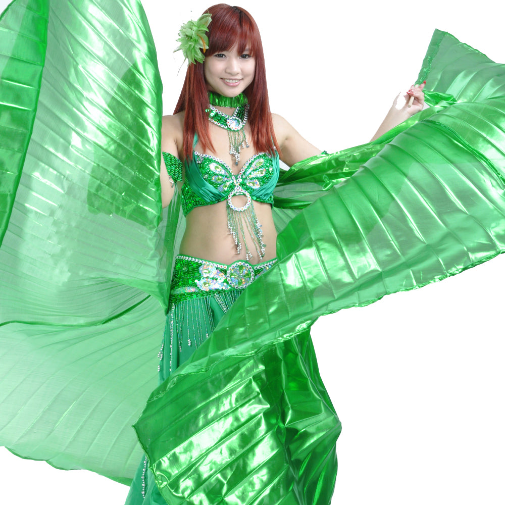 Women's Belly Dance Costume Isis Wings, Dance Wings Angel Wings for Halloween Carnival Performance with Sticks