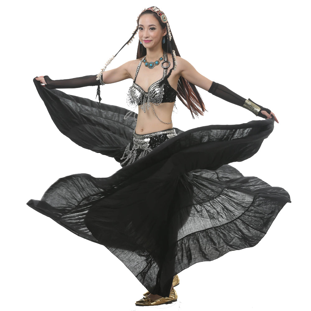 Super Big Swing 18 Meters Flax Tribal Skirt, Belly dance, Gypsy Skirt, Bohemia skirt