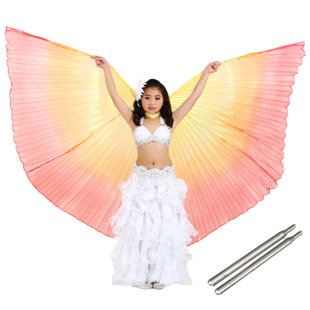 Light-Weight Halloween Costumes Belly Dance Isis Wings Colorful Wings for Children Kids