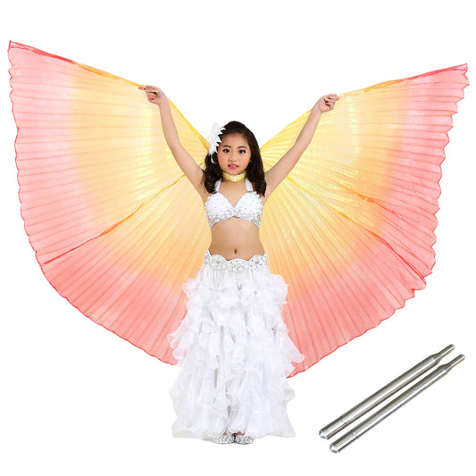 Light-Weight Halloween Costumes Belly Dance Isis Wings Colorful Wings for Children Kids