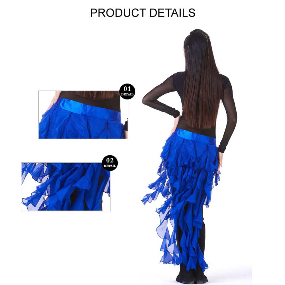 Premium Belly Dance Hip Scarf Egypt Style Belt Skirt Latin Dance Tassel Wave Skirt for Outfit