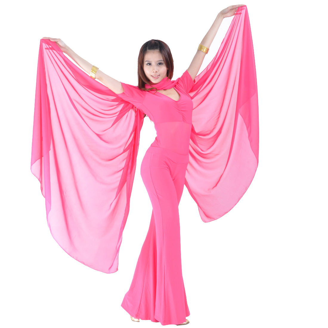 Lightweight 100% Chiffon Hand Scarf Belly Dance Scarf Throwing Chiffon Hand Scarf Belly Dance Costume Outfit Scarf