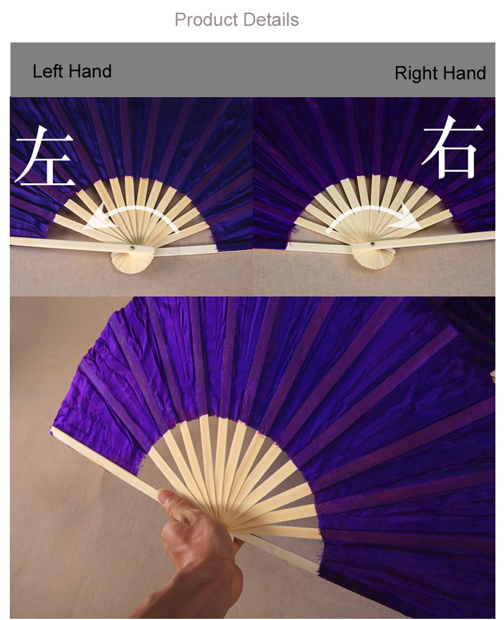 New Arrivals 180x90cm 18 Colors 100% Real Silk Chinese Belly Dance Fan Veil Hand Made Belly Dance Fans